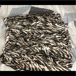 Talbots leopard print cotton skirt